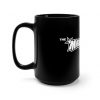 I swear It's Coffee Not Booze Black Mug 15oz - Image 2